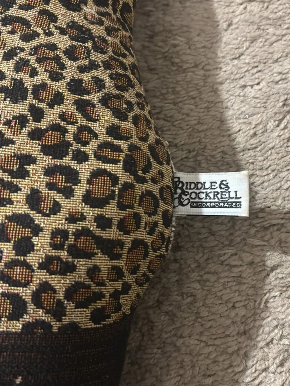 Leopard Print Women’s Ankle Boot Pillow- Black/Brown